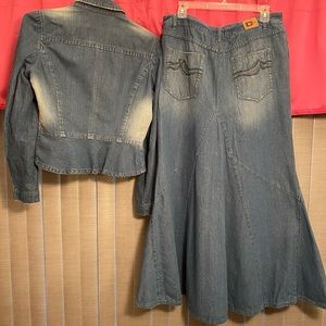 DKNY denim shirt and jacket
